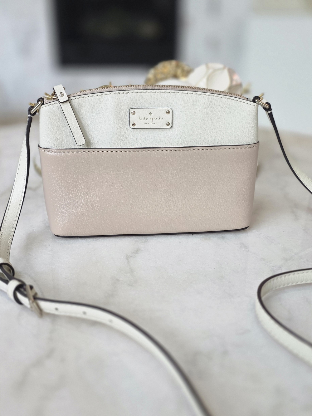 Kate Spade New York Grove Street Millie Colorblock Crossbody Cream Tan